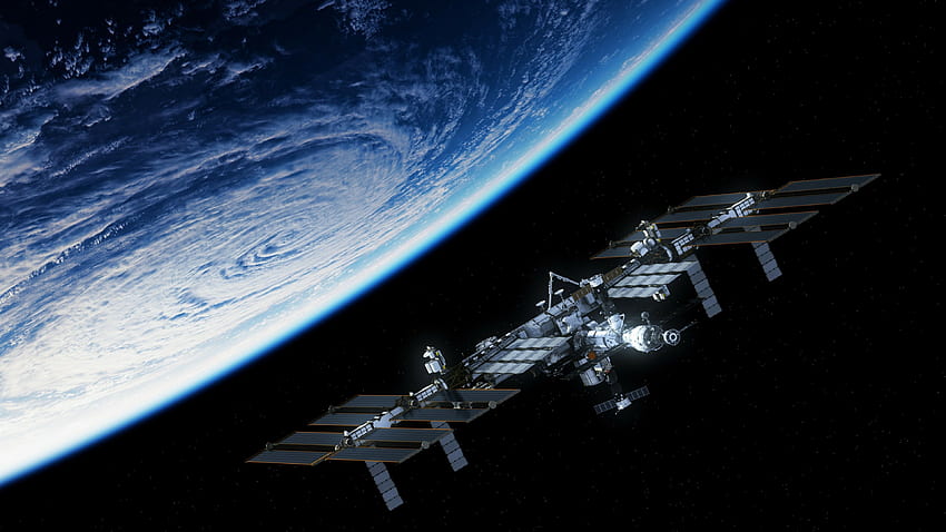 : ISS, 국제우주정거장, 미니멀리즘 HD 월페이퍼