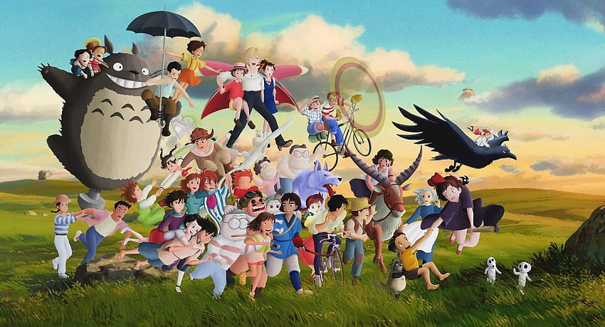 Pourquoi je pense que tout le monde devrait grandir sur Studio Ghibli, pas sur Disney, Studio Ghibli Fan Art Fond d'écran HD