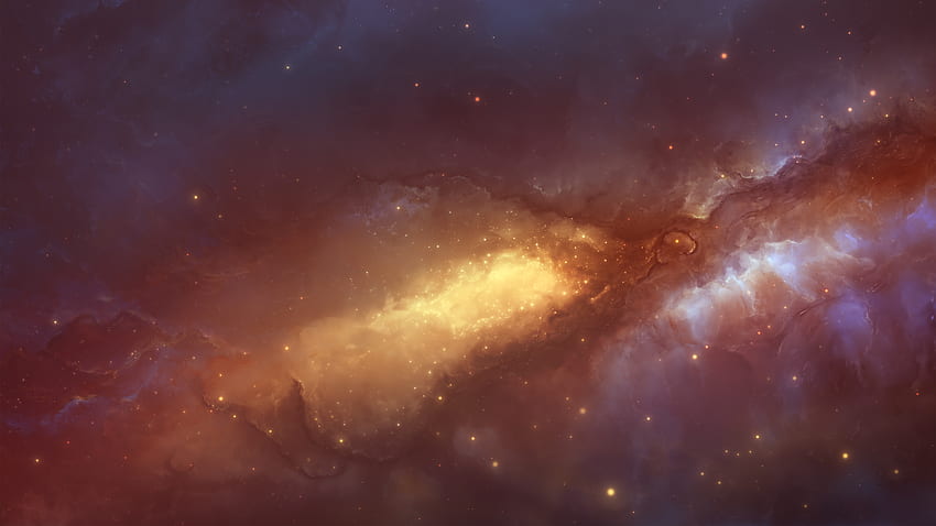 Inferno Nebula Galaxy Space Sky Glow Stars Galaxy HD wallpaper