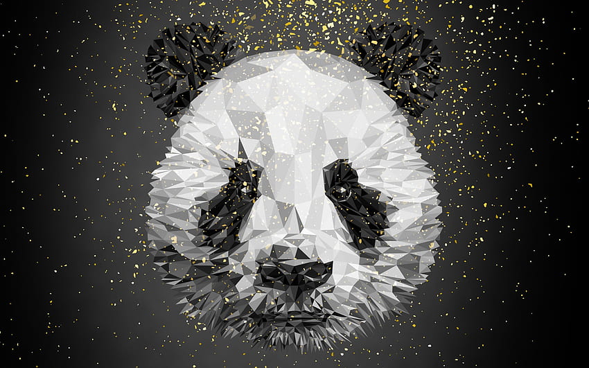 : Panda bear illustration, 2880x1800 HD wallpaper