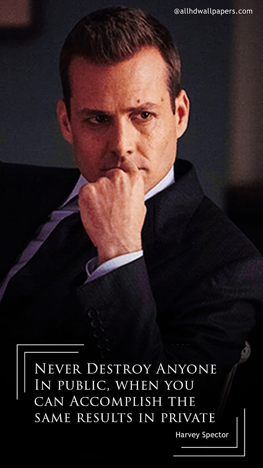 Harvey Specter Mobile Pics - Harvey Specter Phone -, Suits Quotes HD phone wallpaper