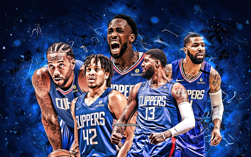 Los Angeles Clippers, NBA, marcus morris, paul george, clippers, LA Clippers, basketball, kawhi leonard, sport HD wallpaper