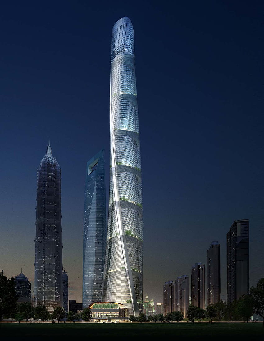 Torre de Shanghái para móviles fondo de pantalla del teléfono