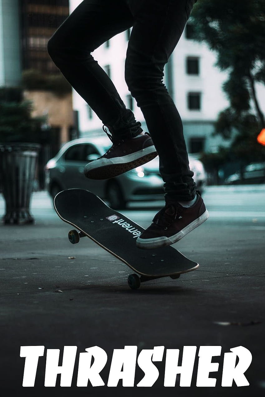 Download Skater Midair With Skateboard Iphone Wallpaper  Wallpaperscom