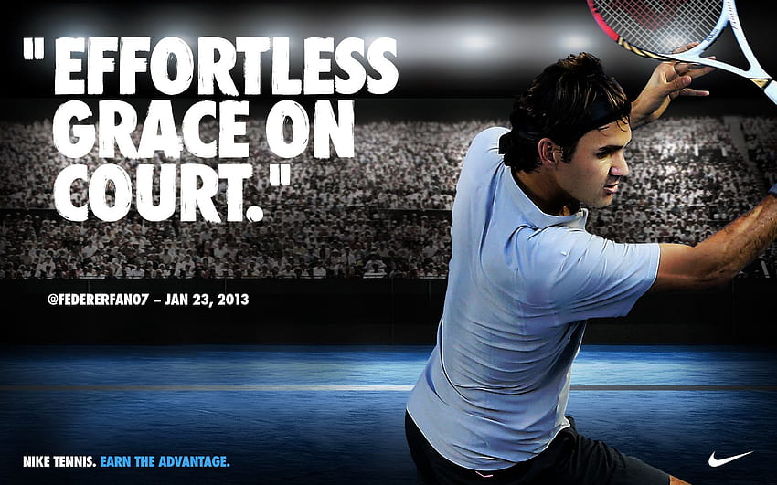 Roger Federer Nike Open d'Australie Pour, Nike Tennis Fond d'écran HD