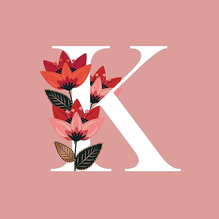 K Letter  Beautiful  Flowers Wallpaper Download  MobCup
