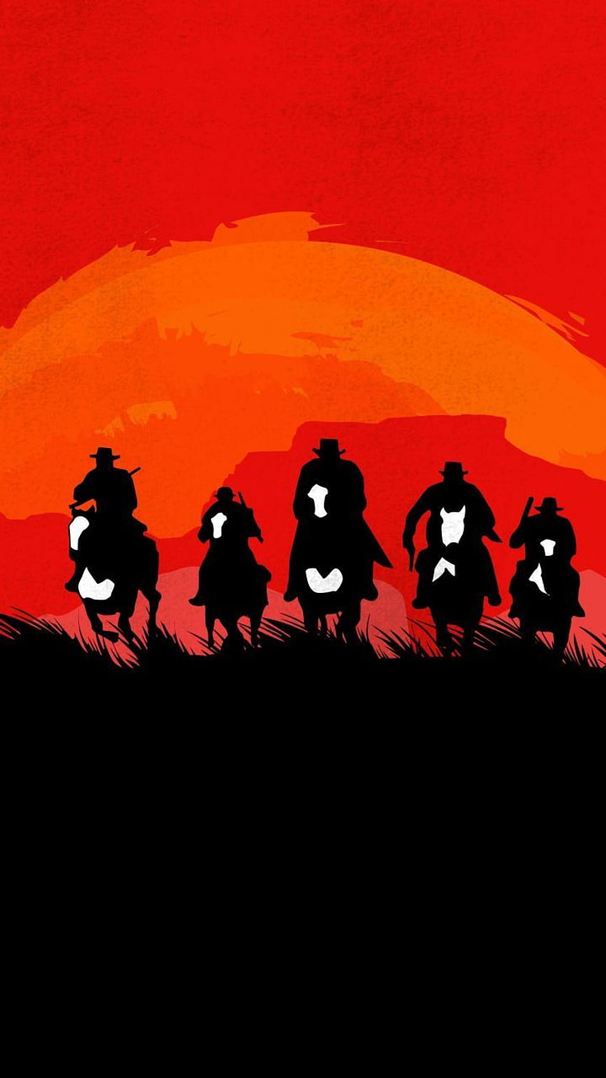 Red Dead Redemption 2, video game, artwork,, Red Dead Redemption II HD phone wallpaper