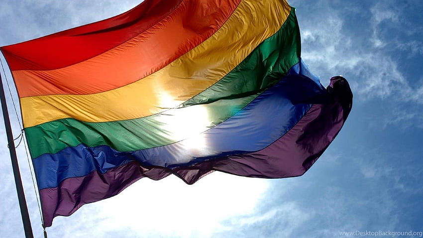 Flag, rainbow, lesbian, pride, lgbt Background HD wallpaper
