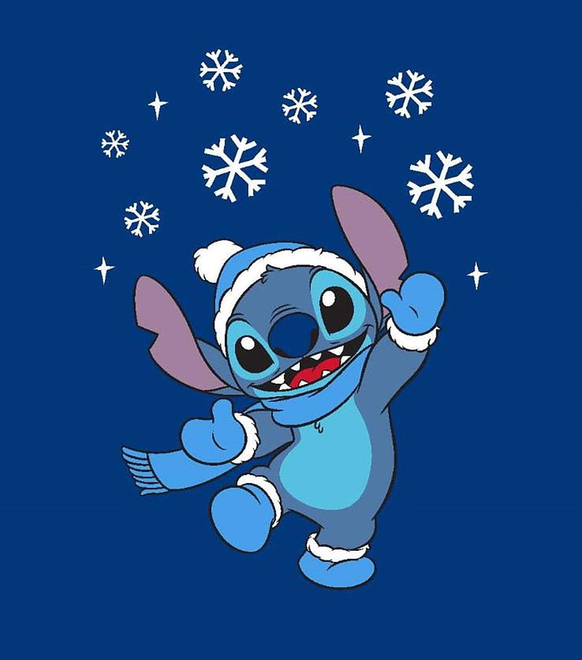 Disney Lilo & Stitch No Sew Fleece Throw 72 Hiver. JEANNE. Noël mignon, dessin de point, Lilo et point, mignon Disney hiver Fond d'écran de téléphone HD