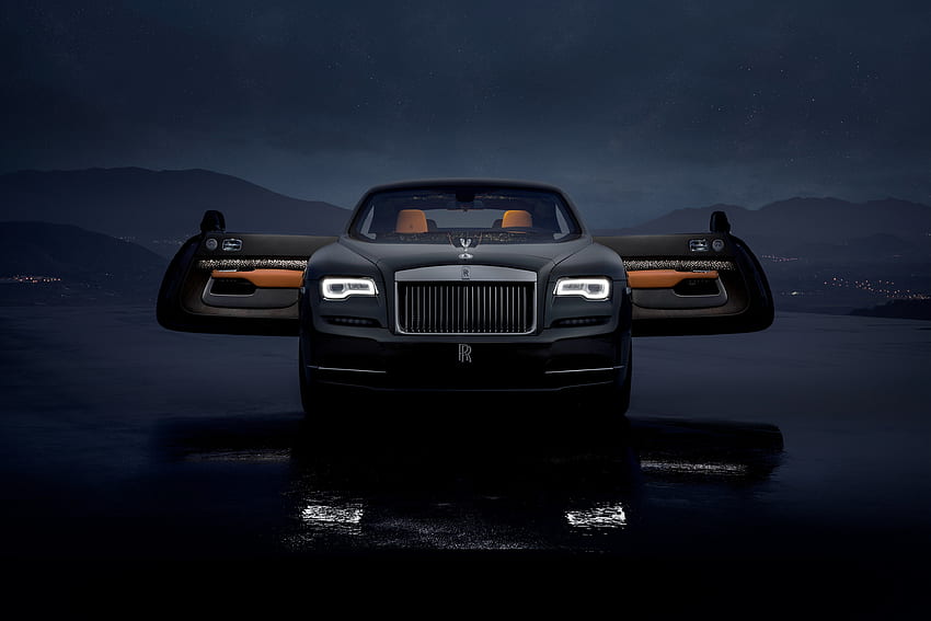 Dunkles Auto, Rolls-Royce Wraith, Koryphäensammlung, 2018 HD-Hintergrundbild