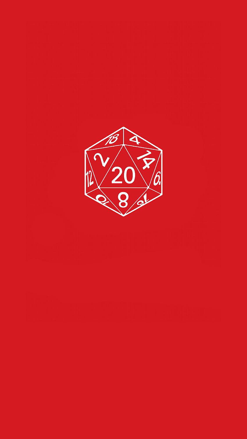 Red D20, board game, dungeons, dice, dnd, dragons HD phone wallpaper
