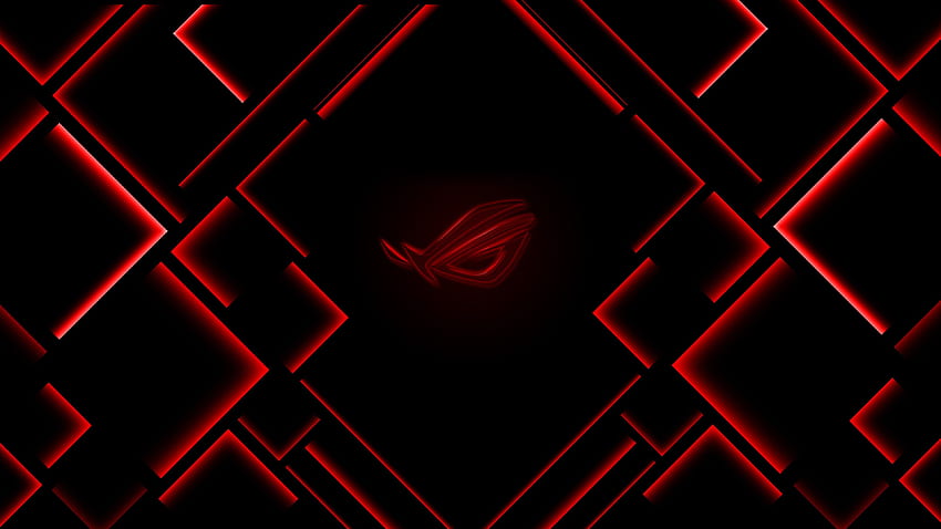 Logo Asus ROG Republic Of Gamers Czerwona technologia </a>, logo Asus Gaming Tapeta HD