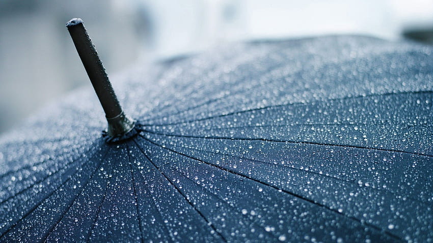 Rain, Drops, , , Overcast, Mainly Cloudy, Umbrella, Cane, Precipitation HD wallpaper
