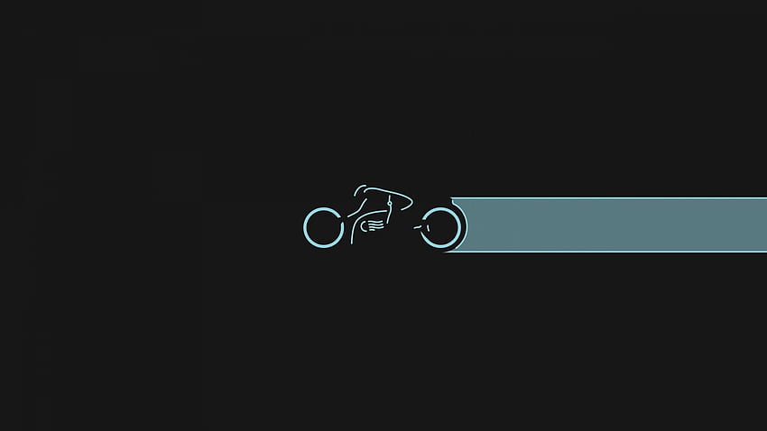 Minimalist Of The Light Cycle In Tron: Legacy Movie HD wallpaper