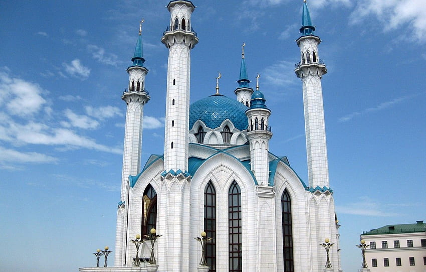 Mosque, Kazan, The Kul Sharif Mosque For , Section город HD wallpaper