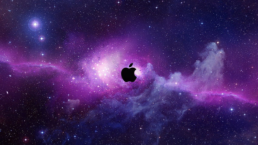 Purple Apple HD wallpaper