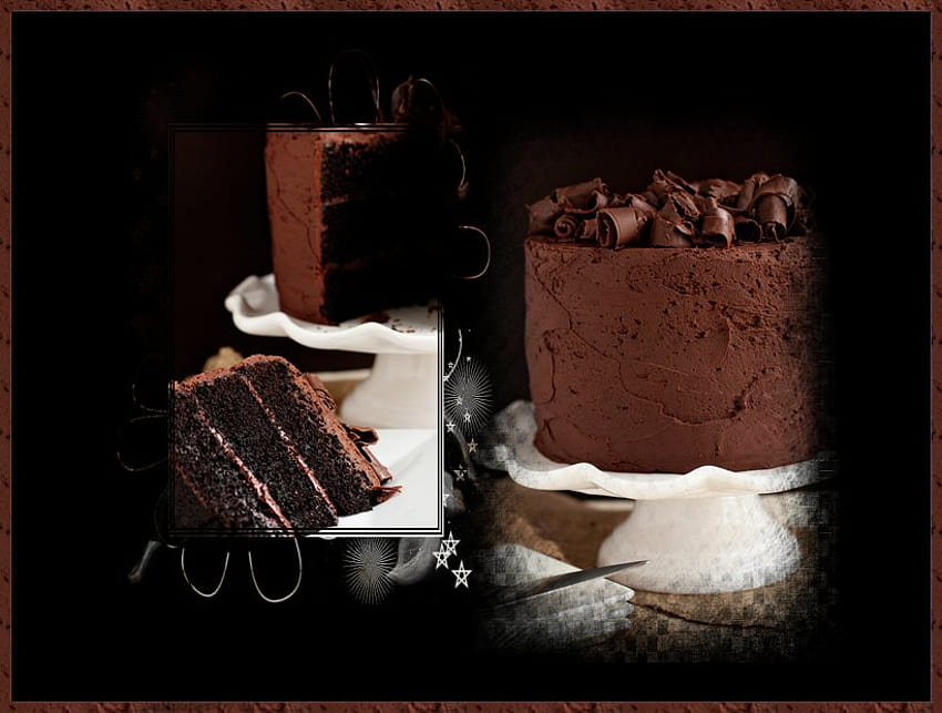 MORT AU CHOCOLAT, pâques, stand de gâteau blanc, délicieux, gâteau au chocolat Fond d'écran HD