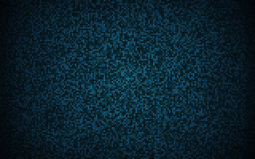 Blue pixel texture, blue squares texture HD wallpaper | Pxfuel