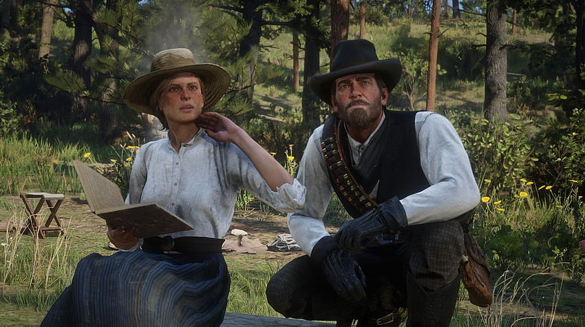 Red Dead Redemption 2 Arthur Morgan Outlaws Rockstar Games Sadie Adler Personnages de jeux vidéo - Résolution : Fond d'écran HD
