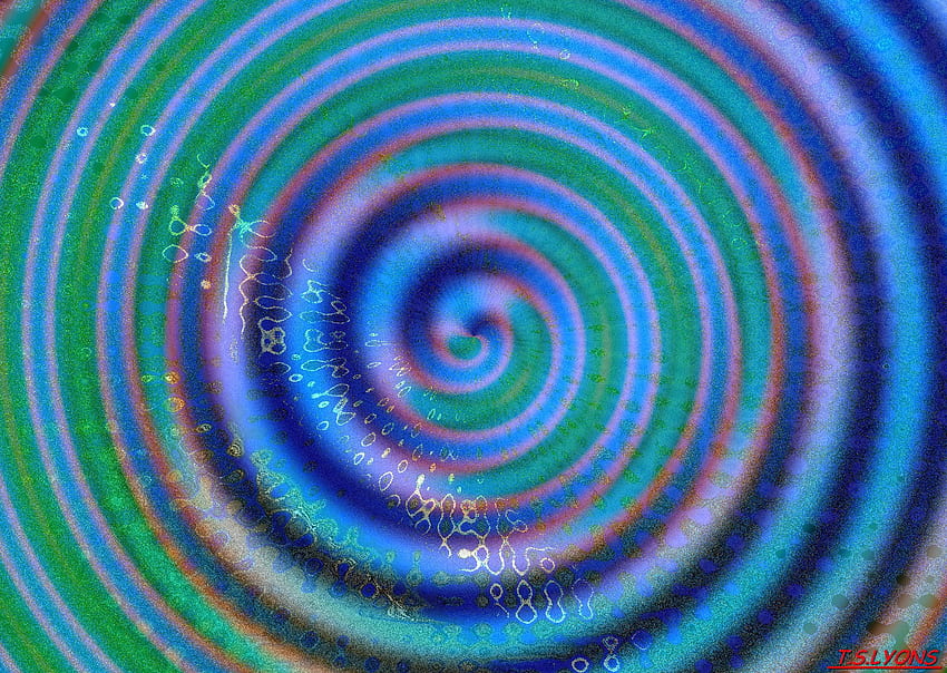 colour spiral, circles, spirals, colours, abstract HD wallpaper