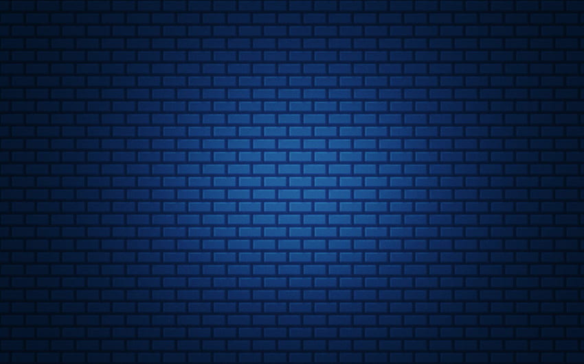 blue brick, background, texture, wall HD wallpaper