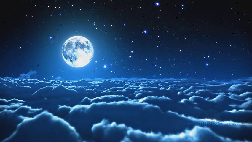 Aesthetic Blue Moon Background - - - Tip, Lunar HD wallpaper | Pxfuel