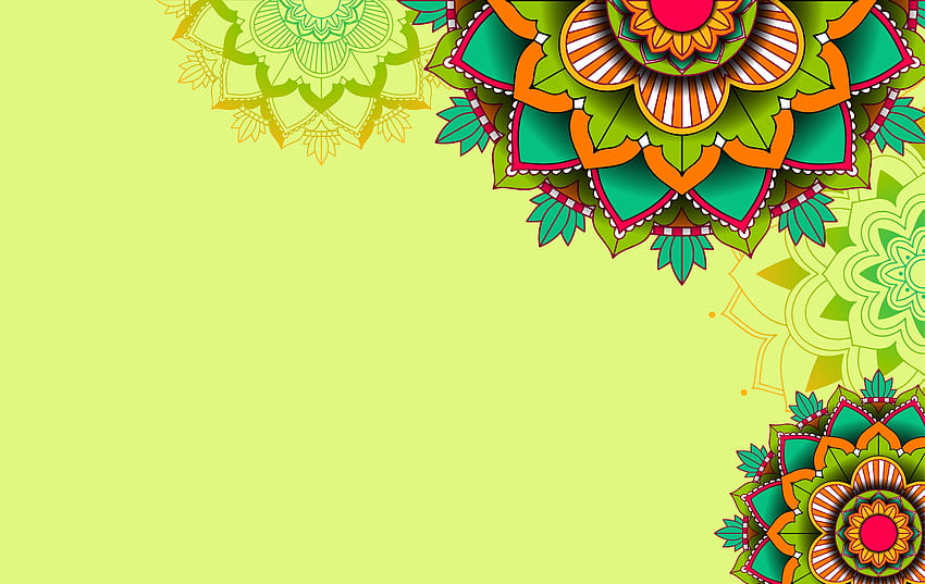 Modèle de fond vert avec mandala 1361051 [] pour votre , Mobile & Tablet. Explorez l'arrière-plan du mandala. Mandala, Mandala, Mandala Fond d'écran HD