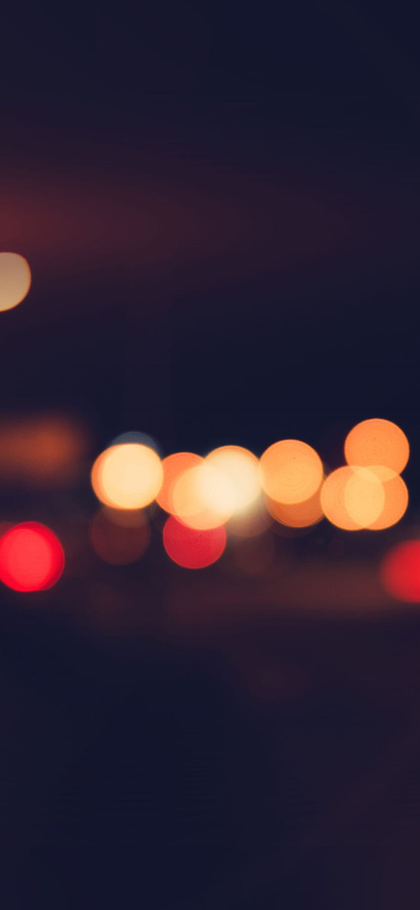 Bokeh Dark Lights Night Art Simple Flare HD phone wallpaper