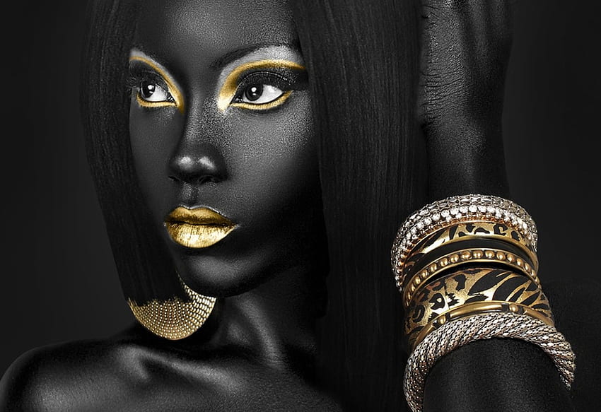 Piękne czarne kobiety, Afroamerykanka Tapeta HD