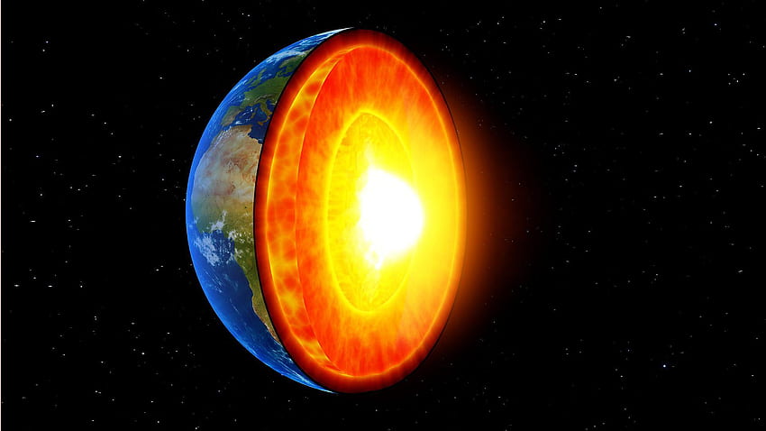 FMP Narzissenforschung: Die Kernideen der Erde. Erdkern, Erde, äußerer Kern, Erdkern HD-Hintergrundbild