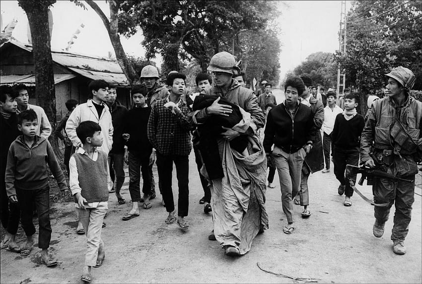 La guerra del Vietnam: ciò che ha commosso di più, veterani in bianco e nero Sfondo HD