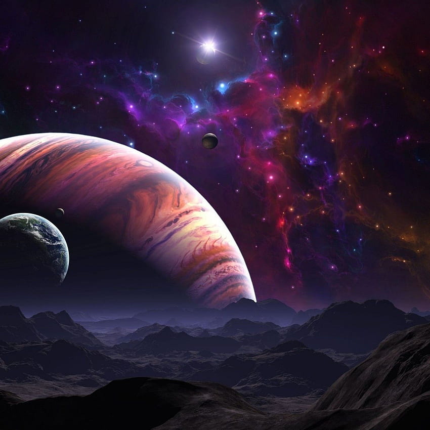 Download space wallpapers for iPhone iPad and desktop