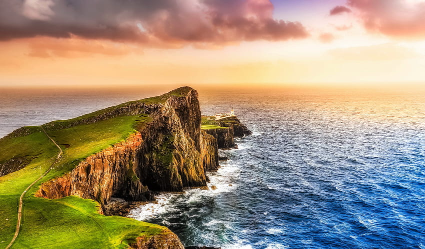 The Hebrides and Background HD wallpaper