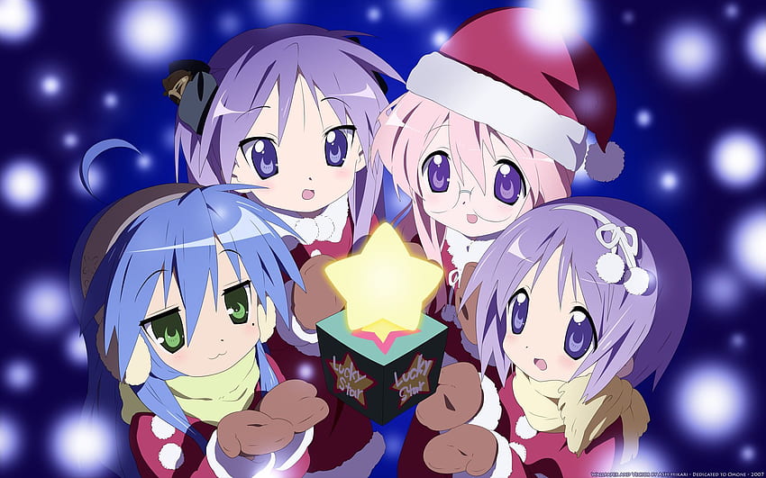Anime Christmas . Anime, Anime chibi, Lucky star, Kawaii Christmas Anime HD wallpaper