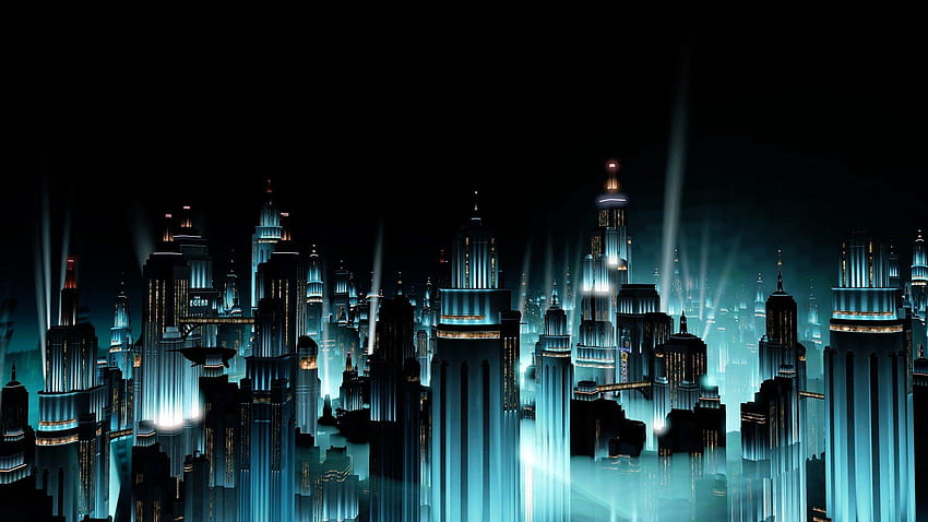 Bioshock city rapture background HD wallpaper