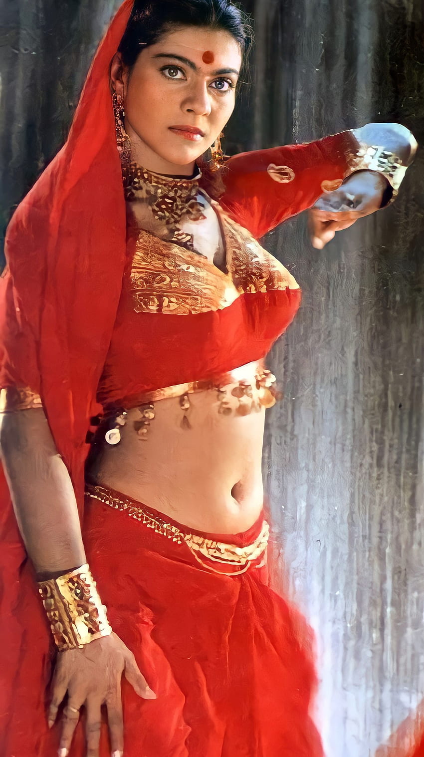 Kajol, bollywood actress, navel HD phone wallpaper