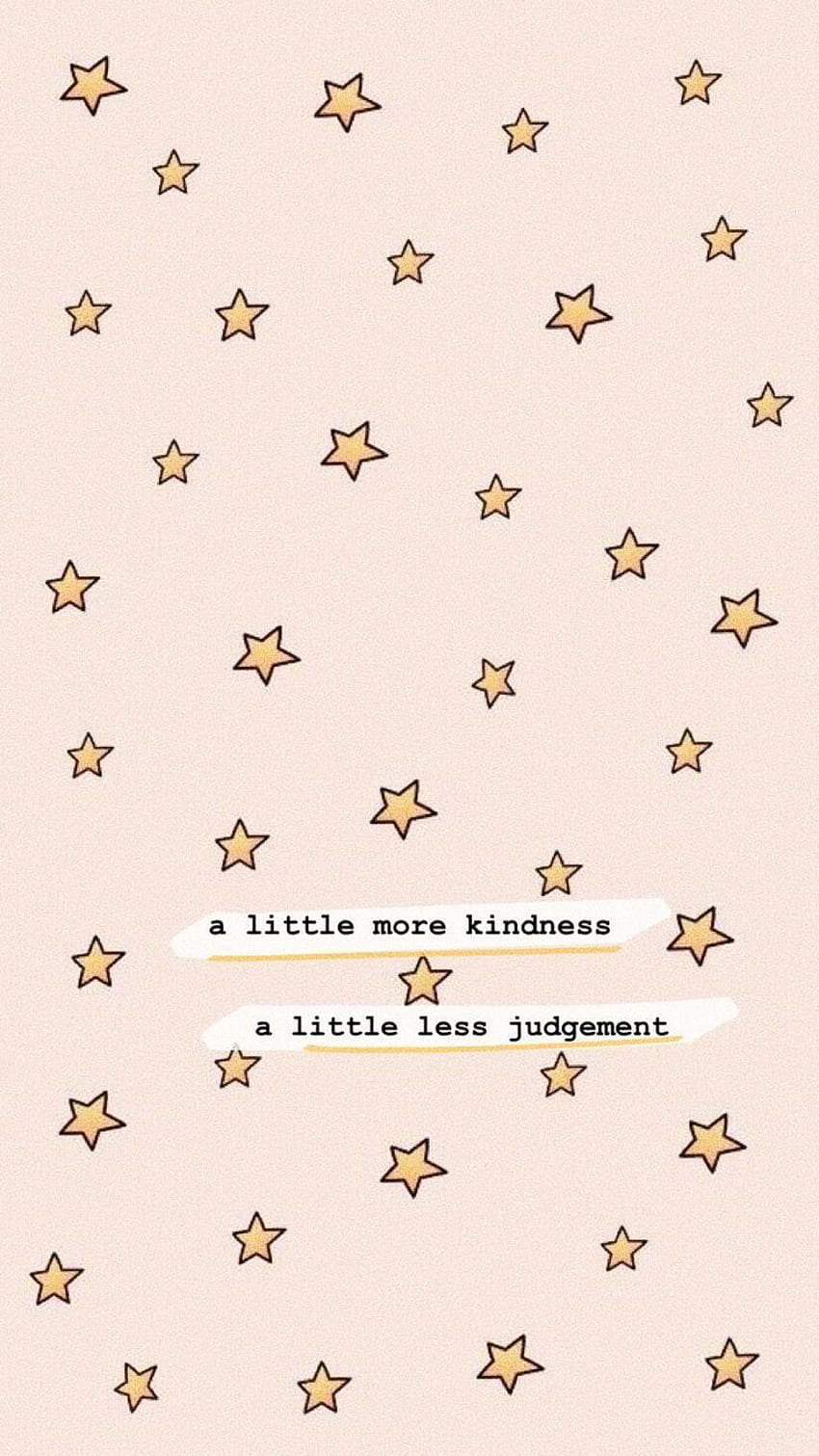 A little more kindness quote with stars Quote background iphone cute  Aesthetic iphone Kindness Quotes HD phone wallpaper  Pxfuel
