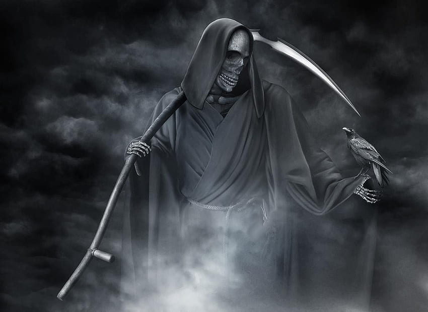 The frim reaper, anjo, escuridão, inferno, morte papel de parede HD