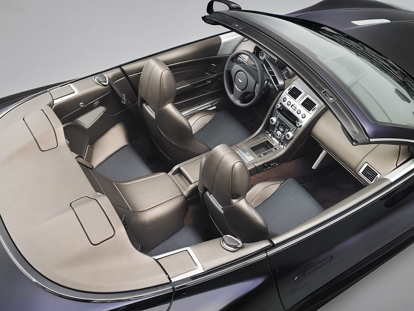 Interior, Aston Martin, Cars, View From Above, Grey, Dbs, Steering Wheel, Rudder, Salon, Speedometer, 2010 HD wallpaper