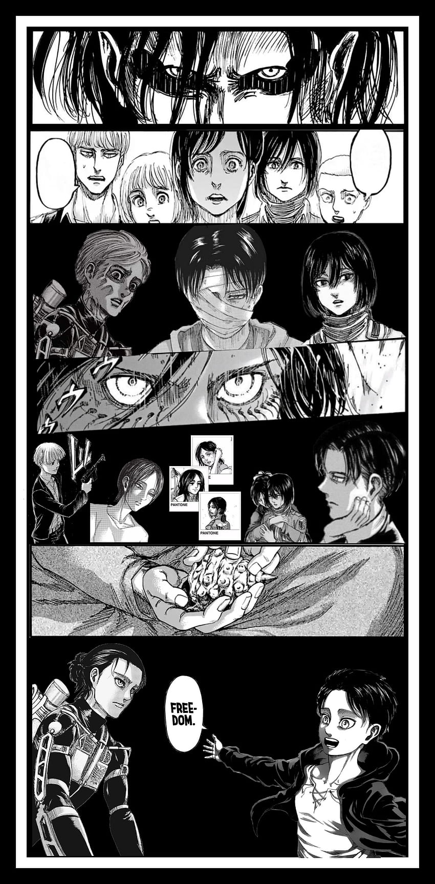Shingeki no Kyojin, snk, erenjaeger, Shingekinokiojin, manga, anime, leviackerman, attackontitan HD phone wallpaper