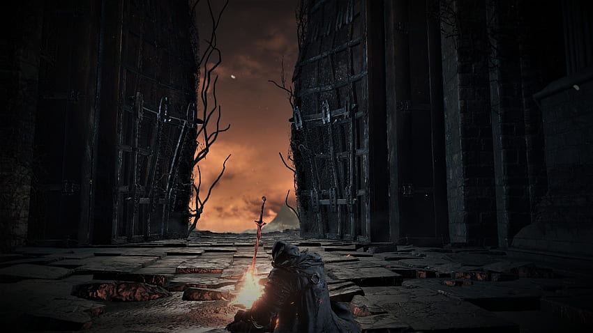 Dark Souls, Dark Souls III, Bonfires, Vignette HD wallpaper