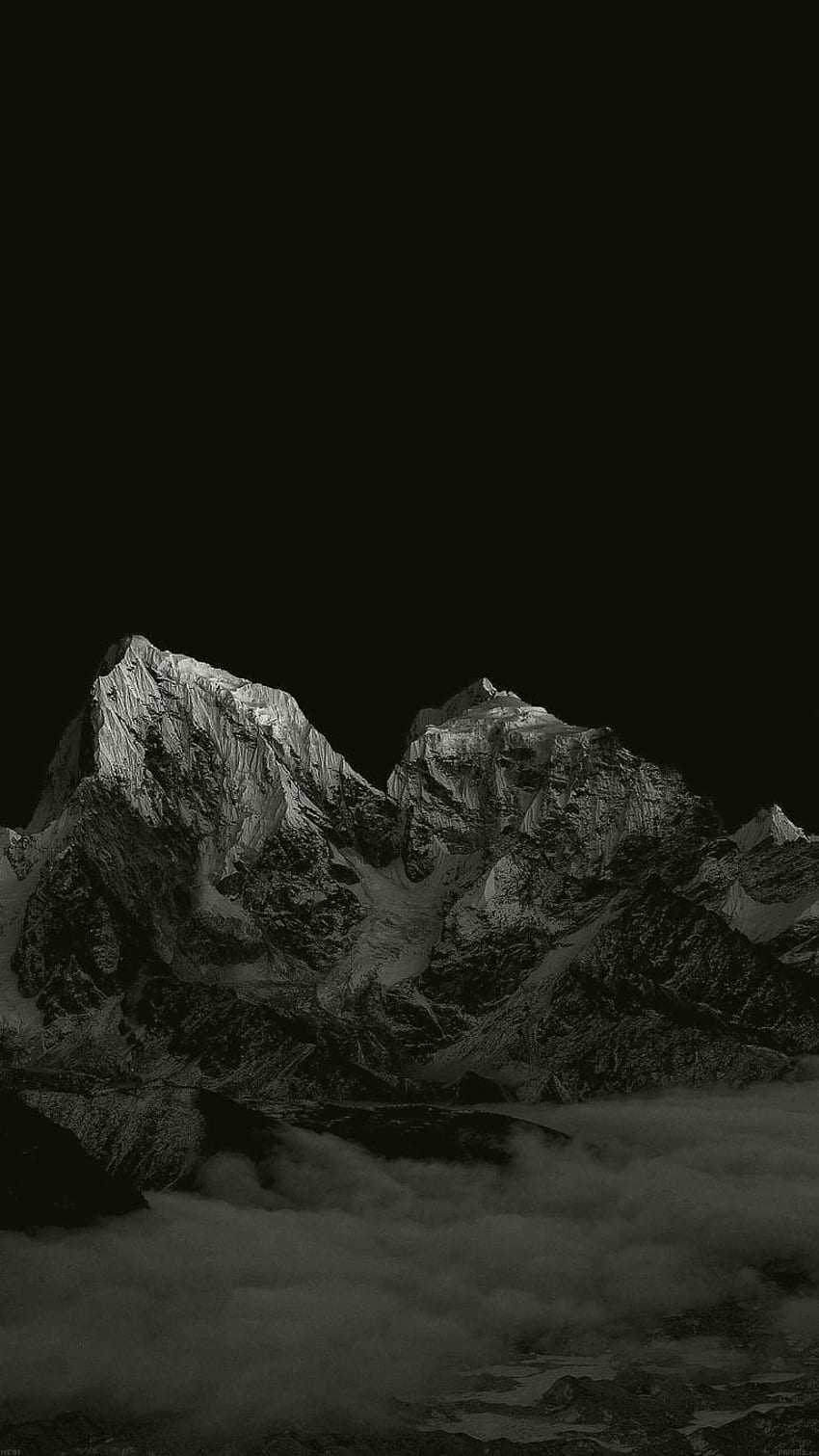 Dark Mountain Nature Amoled Android Ultra , Dark HD phone wallpaper