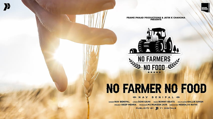 เนื้อเพลง NO FARMER NO FOOD - NAV BENIPAL เนื้อเพลงกว่า A2z, No Farmers No Food วอลล์เปเปอร์ HD
