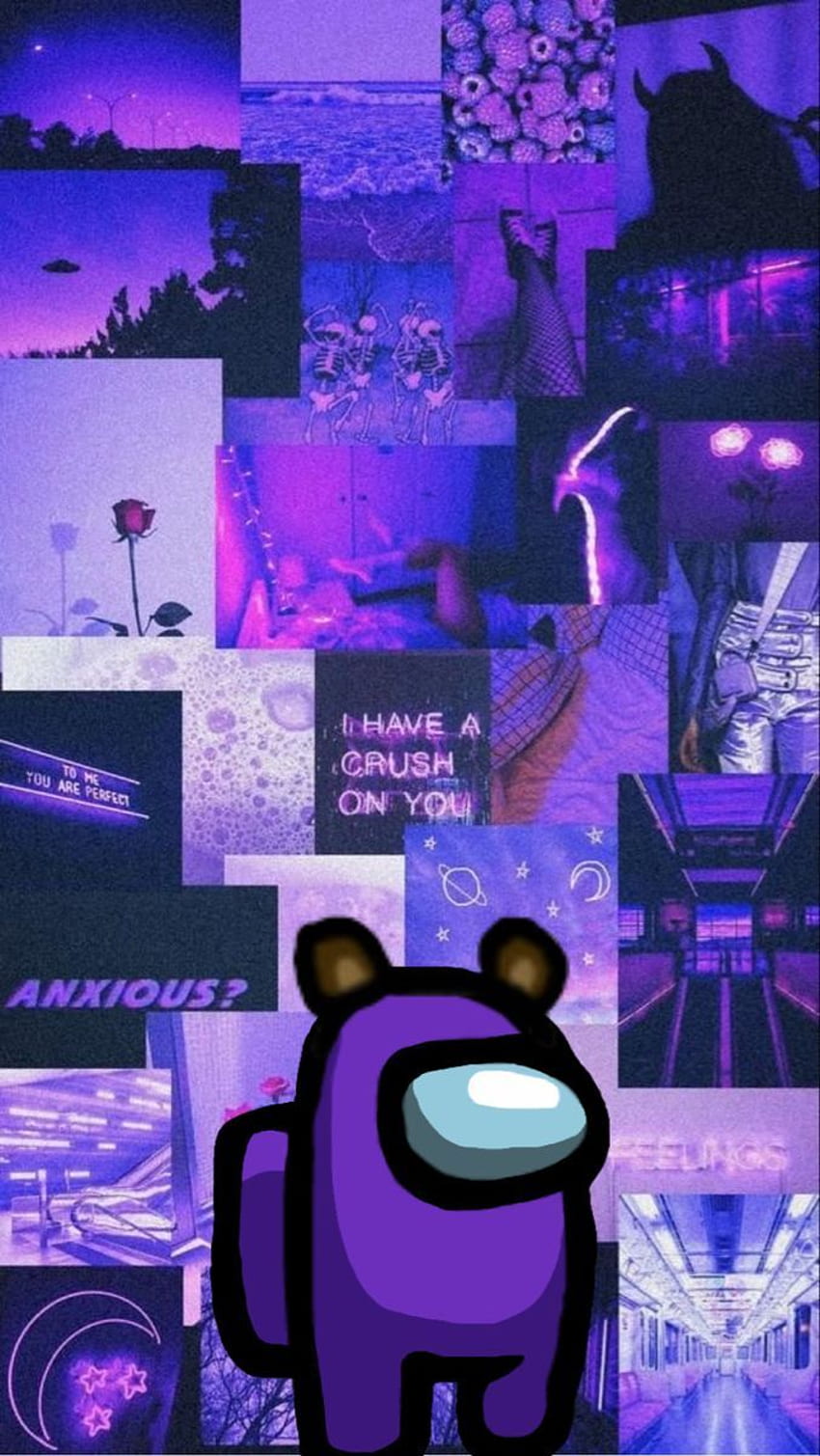 Among us in 2020. Aesthetic iphone , iPhone tumblr aesthetic, iphone cute, Among  Us Purple HD phone wallpaper
