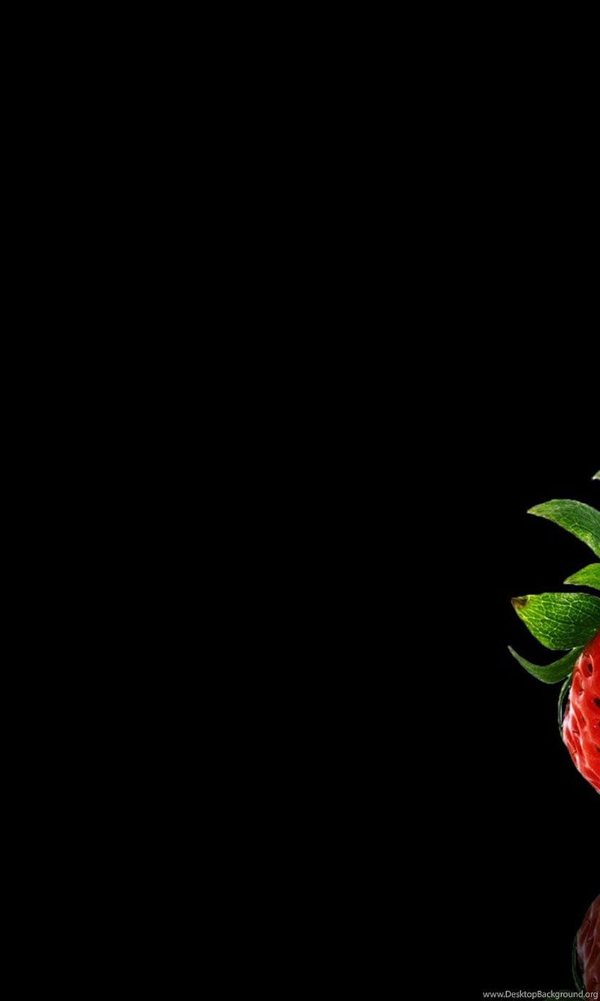 Apple Background Black Fruits Strawberry . Background HD phone wallpaper