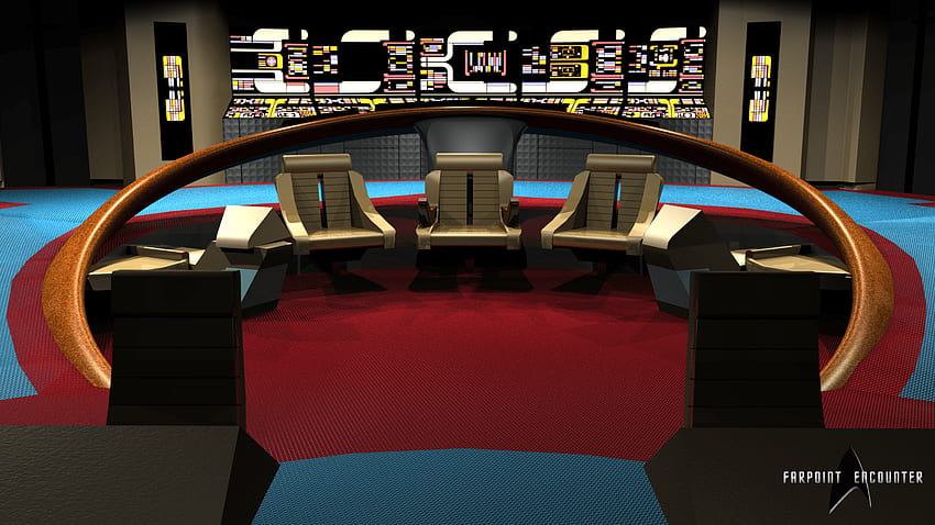Modelos 3D – RickRWard, Star Trek Enterprise Bridge papel de parede HD