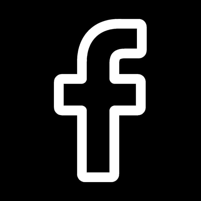 黒の facebook アイコン。 Icono de applicación, Iconos de redes sociales, Icono de ios HD電話の壁紙