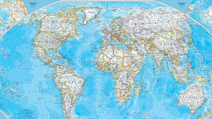 地図、ナショナル ジオグラフィックの世界地図 高画質の壁紙