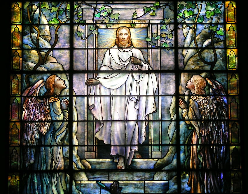 Stained glass art window religion df ., Religious Art HD wallpaper