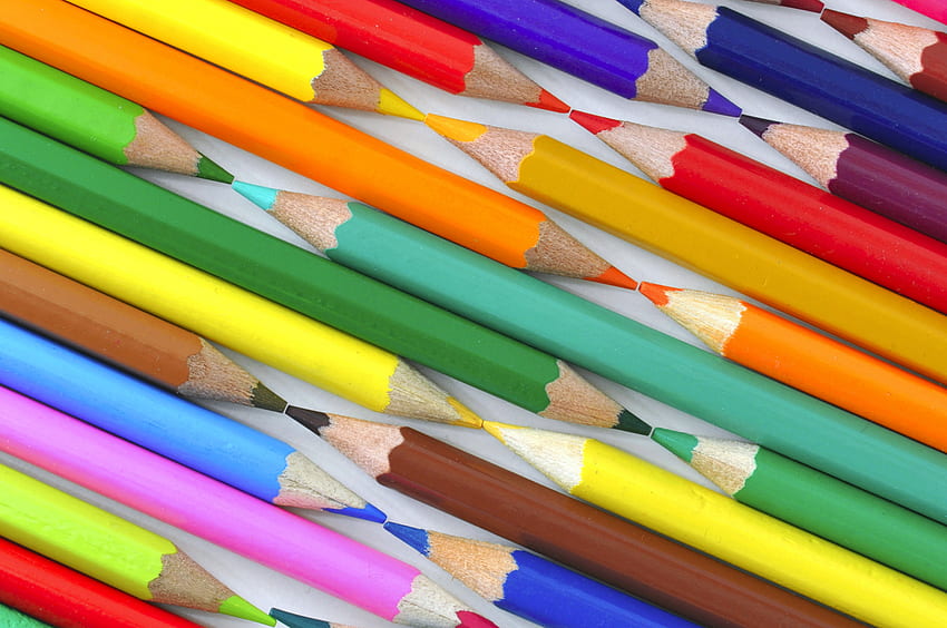 Colored Pencils, Pencils, Rod, Colour Pencils, Kernel HD wallpaper
